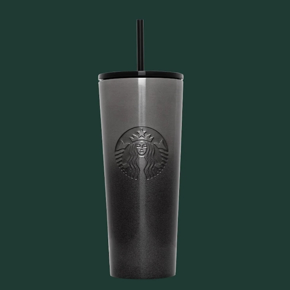 Starbucks Other - Starbucks Stainless Black Glitter Tumbler